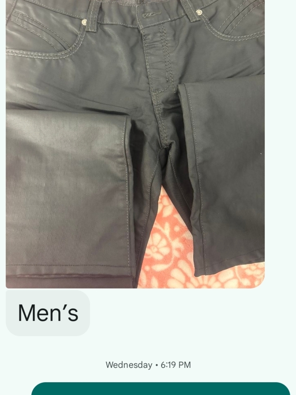 Last Chance Angelina Men's Skinny Jeans in Charcoal Black - Picture 3 of 5